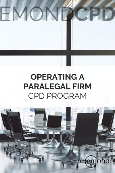 Operating a Paralegal Firm